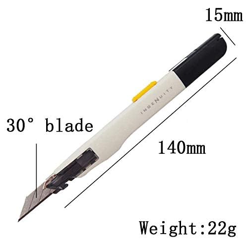 NOFOX SDI 1361-30 Degree 9mm Steel Cutter Blades & SDI 0443C Professional Cutter Knife 9mm, for Professional Jobs - Both 1 Nos