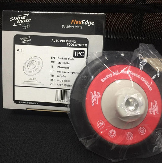 Shine Mate Flex Edge Backing Plate 6 Inch(148 Mm) - For Rotary Polisher - 1 Pcs