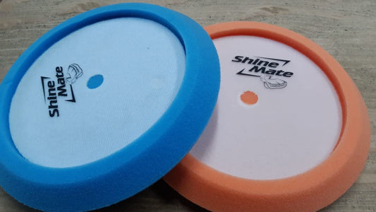 Shine Mate Foam Pads 9" Fits To 7" Backing Plate-Rubbing/Polishing (Black Final Finish Foam) For Rotary Machine