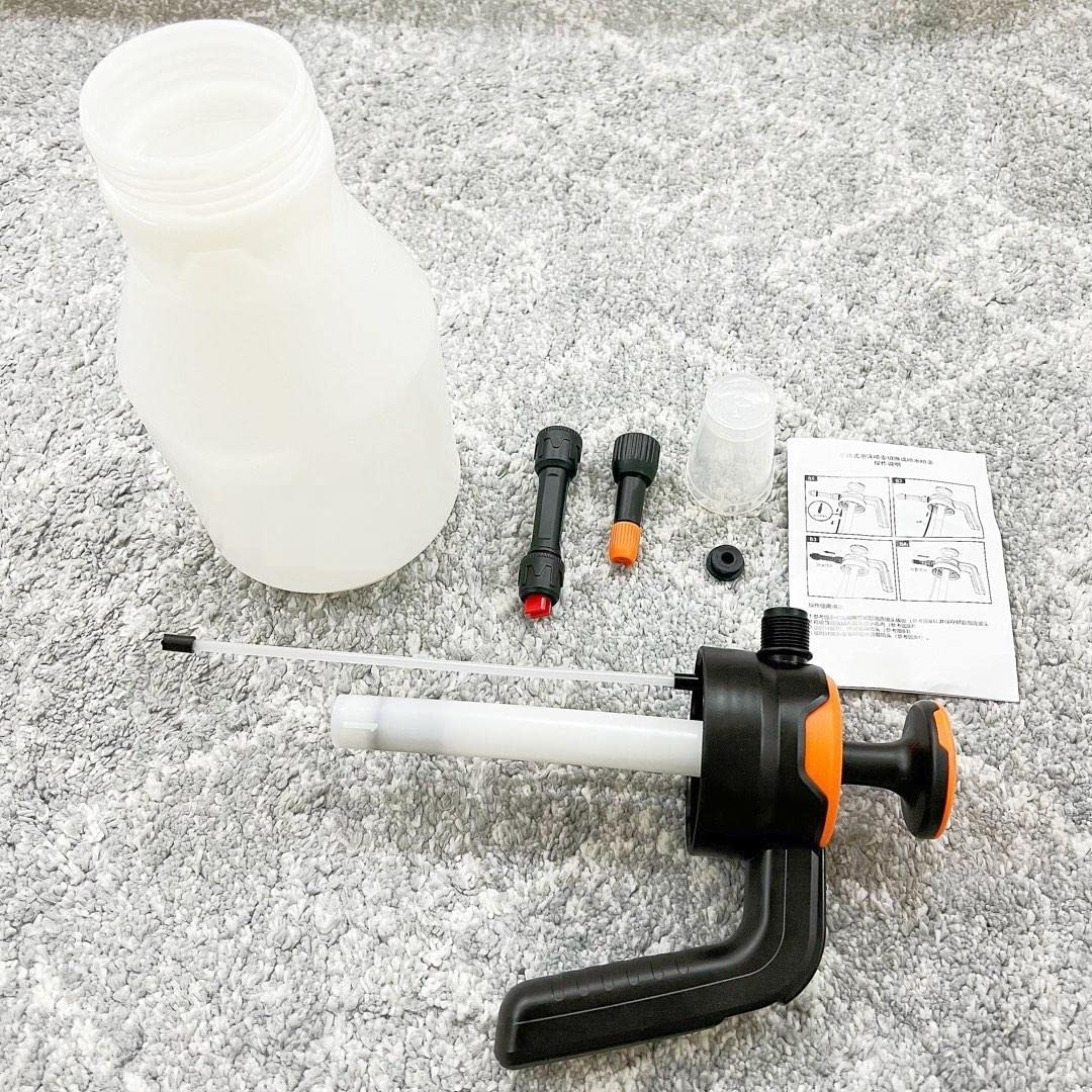 Heavy Duty Manual Sprayer For Home, Garden And Car Detailing Foam Sprayer Full Function Foam Gun For Car Washing And Cleaning 2Ltr - 1 Pcs