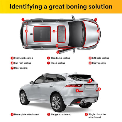 3M Attachment Tape for Stronger Bonding, Interior & Exterior Use in Automotive Areas with Double Side Acrylic Foam, Superior Adhesive, Easy to Use (12mmX10m, Grey, Pack of 1)