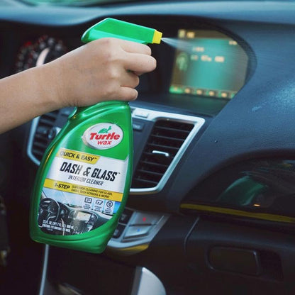 Turtle Wax Quick & Easy Dash & Glass Interior Detailer - car interior cleaner & shiner - car dashboard cleaner, car dashboard polish