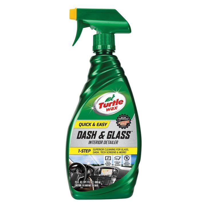 Turtle Wax Quick & Easy Dash & Glass Interior Detailer - car interior cleaner & shiner - car dashboard cleaner, car dashboard polish
