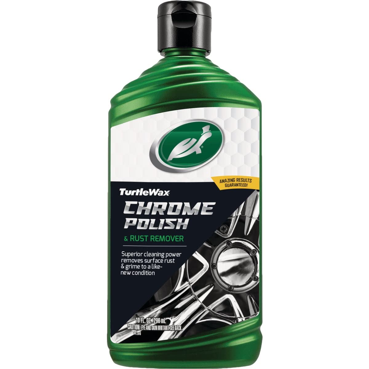 Turtle Wax Chrome Polish & Rust Remover 296Ml, Removes surface rust, grime, and oxidation effectively,