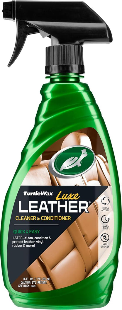 Click to see full view Turtle Wax Luxe Leather Cleaner &Liquid Conditioner-Car Leather Seat Cleaner