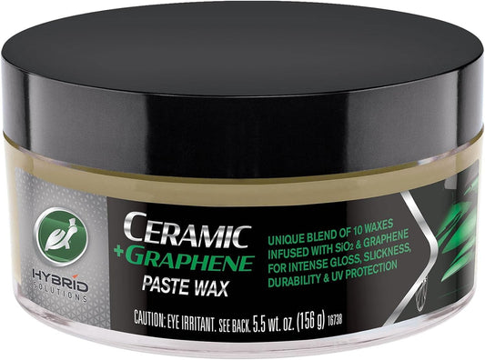 Turtle Wax Hybrid Solutions Ceramic Graphene Paste Wax, 160ml, Pack of 1, Patent-Pending Advanced Paint Protection Car Wax & Ceramic Coating, Offer Extreme High Shine Finish, For Cars, Trucks & More