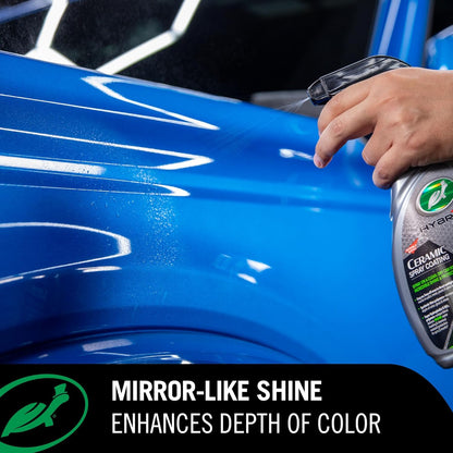 Turtle Wax Hybrid Solutions Ceramic Spray Coating, Car Polish, 473ml, Pack of 1, Mango Tropical Scent, Offers Incredible Shine and Protection, Extreme Water Beading Action, Enhancing Your Car's Finish