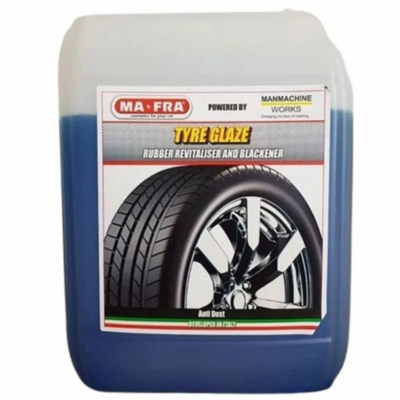 MAFRA Car Bike Tyre Polish Glaze Rubber Revitalizer and Blackener (5Kg)| Prevents- Cracks & Resisting Air-Born Pollutants, Long Lasting, Non-Greasy | Tire Tyre Dresser Shiner Gloss blue color