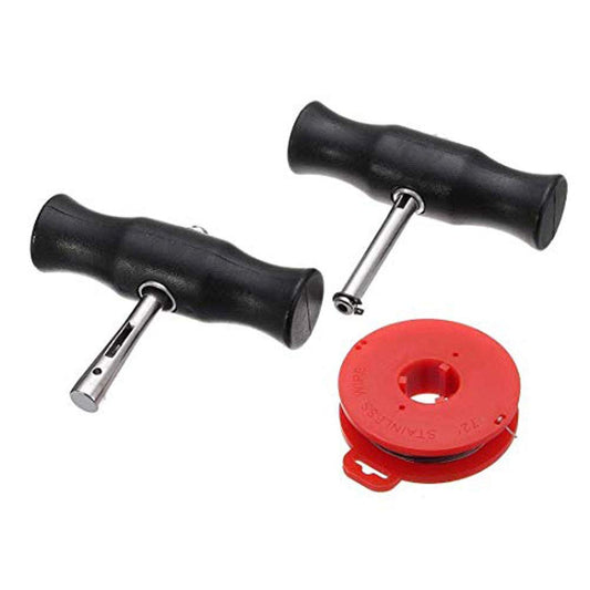 Car Auto Windshield Removal Tool Windscreen Window Glass Cutting Wire, Handles Kit, Multicolour