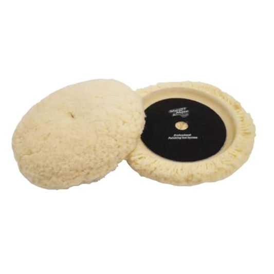 Shine Mate White Twisted Woollen Pad For Rubbing Or Polishing ( 7" )