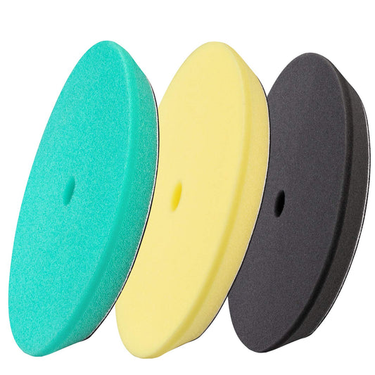 Polishing Pads, 6'' Orbital Buffing Pads Hook And Loop Foam Buffer Pad Set For Sanding, Compounding, Polishing And Waxing, 6'' (150Mm) Backing Plate - 3Pcs 6 Inch