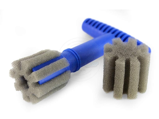 Car Wheel Brush Cleaning Red Pp Parts+Black Sponge Parts Handle Removable Insert Sponge Lug Nut Wheel Cleaning Wash Brush 1 Pcs