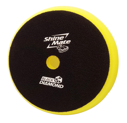 Shine Mate Polishing Foam Pads 6" - Fits To 5" Backing Plate (Yellow T80 High Cut Foam Pads)-Designed For Both Rotary & Da Polisher