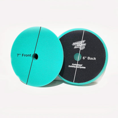 Shine Mate Polishing Foam Pad 7" Fit To 6" Backing Plate (Green/Flat)(150X25Mm) - 1 Nos
