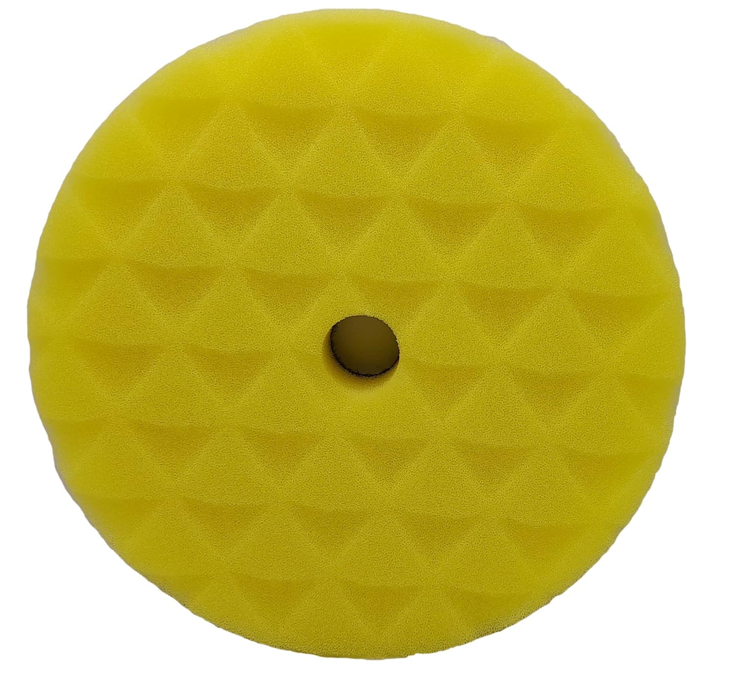 Shine Mate Polishing Foam Pads 4" - Fits To 3" Backing Plate (Diamond Cut Yellow T80 High Cut Foam Pads)-Designed For Both Rotary & Da Polishing (Yellow)