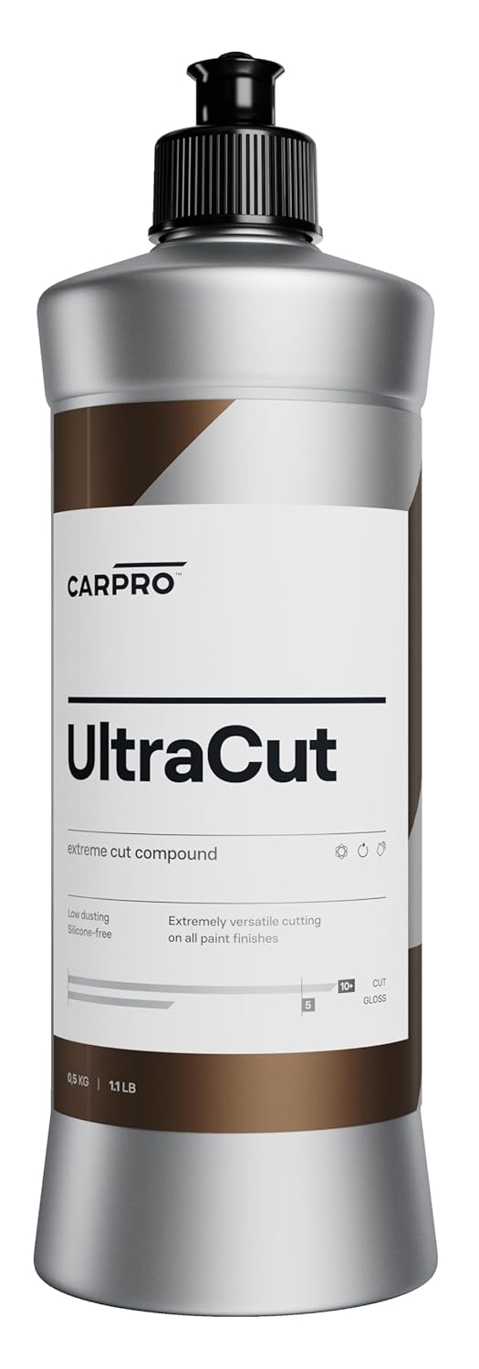 Carpro Ultracut - 500Ml - Extreme Cut Compound, Low Dusting, Minimal Hazing, For Rotary Or Da Polishing With Long Work Time