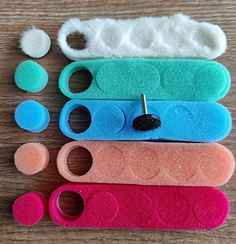 Shine Mate Mini Polishing Pad Kit For Mpk-3 Tool/Mini Bike Polisher Foam Kit (67 Pcs Kit) - 1 Packet