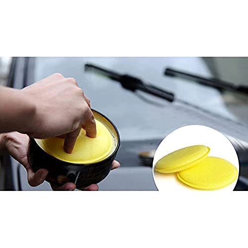 Car Care Waxing Polish Wax Foam Sponge Applicator Pads For Clean Cars (Pack Of 5)/Waxing Polish Wax Foam Sponge Applicator Pads Fit For Clean Car Vehicle Auto Glass