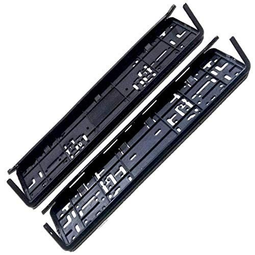 Car Number Plates Frame Front And Back (Universal For All Cars) Black