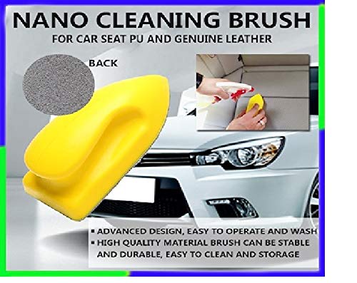 Nano Cleaning Brush, Car Seat Cleaning Brush, Car/Home Felt Leather Seat Furniture Couch Boots Sofa Interior Washing Brush - Pack Of 1