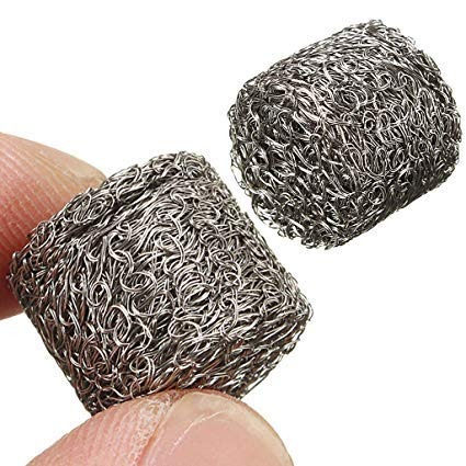 Mesh Tablet Filter For Foam Lance (Jaali)(Ss) Set Of 2 Pieces Silver