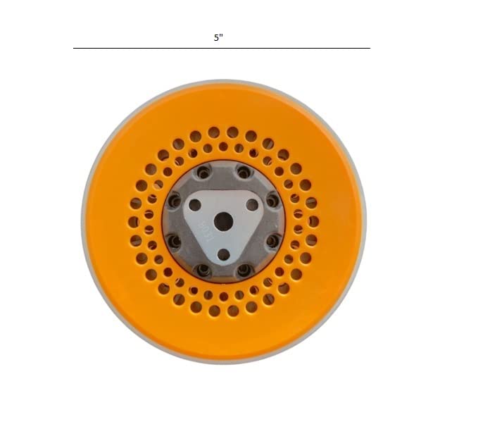 Dual Action Machine Backing Plates/Dust Devil V3 Multi-Hole Sanding Backing Pad 5" - Backing Pad For Da Polisher -Pack Of 1 Pcs