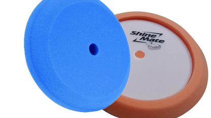 Shine Mate Foam Pads 9" Fits To 7" Backing Plate-Rubbing/Polishing (Black Final Finish Foam) For Rotary Machine