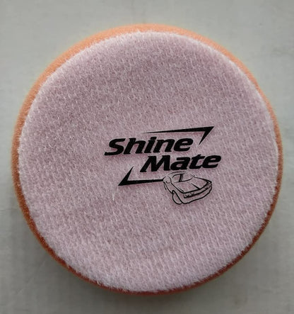 Shine Mate Plain/Hard Foam Polishing/Rubbing Pad (7 Inch, Orange Medium-Cut Foam Pad) T40-1 Pcs