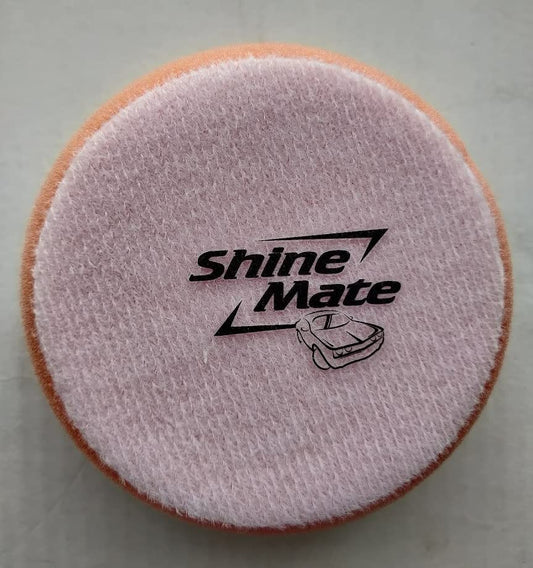 Shine Mate Plain/Hard Foam Polishing/Rubbing Pad (7 Inch, Orange Medium-Cut Foam Pad) T40-1 Pcs