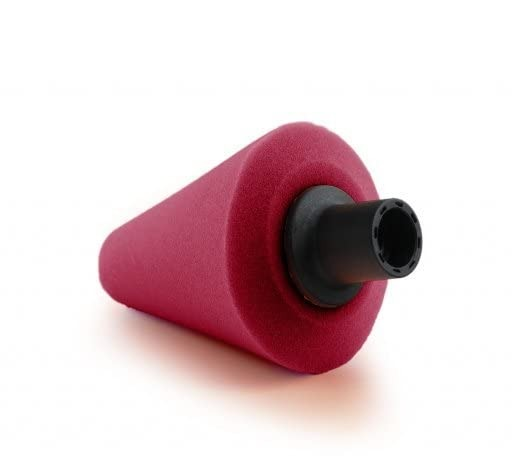 Shine Mate Wheel Cleaning, Buffing Polishing Foam Cone With M14 Thread (Maroon) - 1 Pcs
