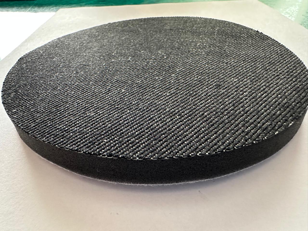 Nofox Shine Mate Black Denim Orange Peel Removal Pad - 1 Pack - Dia: 135mm, 5.3 inches (10 mm Thicknes)